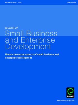 cover image of Journal of Small Business and Enterprise Development, Volume 9, Issue 3